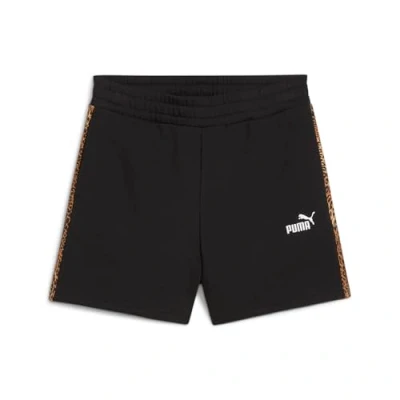 Image of Puma Graphic Animal Shorts Sports shorts, Women&#039;s, Size: XL, Black