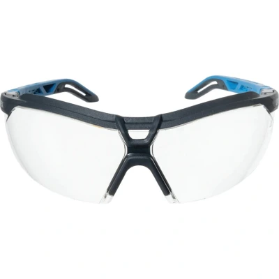 Image of Uvex i 5 Safety Spectacles Glasses for Work &amp; Laboratory Transparent Anthracite Blue