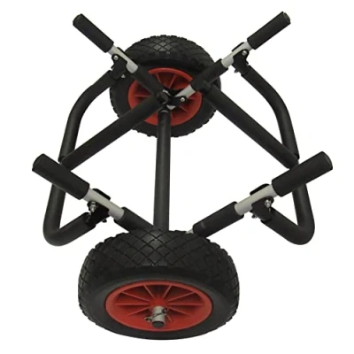 Image of Folding Paddle Board Trolley Cart (SUP Surf Transport Puncture Proof Wheels)