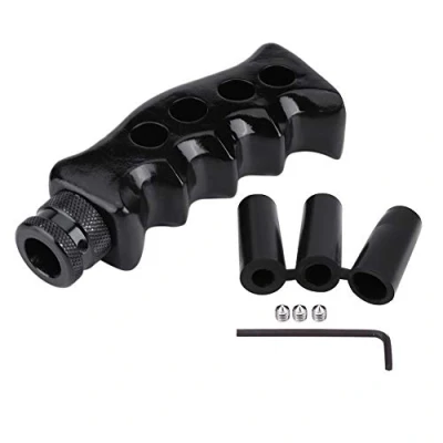 Image of EBTOOLS Gear Knob Car Gun Grip Knife Handle Lever Shifter Replacement for Universal Manual Car(Black)