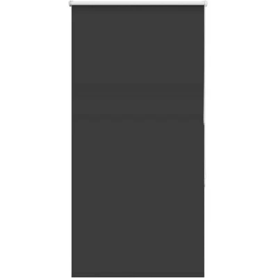 Image of vidaXL Roller Blind Blackout Grey 85x150 cm Fabric Width 80.7 Polyester