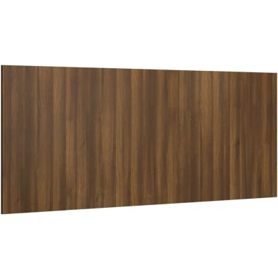 Image of vidaXL Bed Headboard Brown Oak 200x1.5x80 cm Engineered Wood