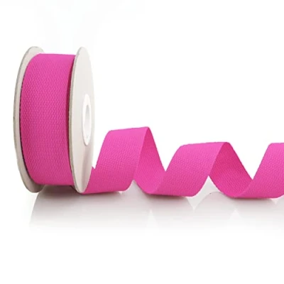 Image of Trimz Cotton Webbing, Fuchsia, 25mm x 5m