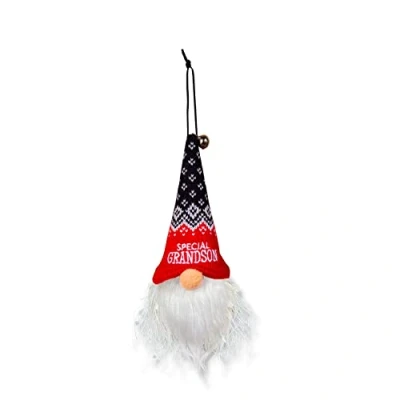 Image of History &amp; Heraldry Light Up Gonk Pre personalised Christmas Hanging Decoration Special Grandson 269860016