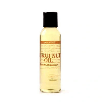 Image of Mystic Moments Kukui Nut Carrier Oil 250ml Pure &amp; Natural Perfect For Hair, Face, Nails, Aromatherapy, Massage and Dilution Vegan GMO Free