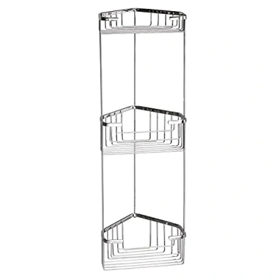 Image of Metal Drill &amp; Screw Mount Shower Caddy