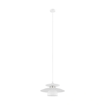 Image of EGLO Brenda hanging light, white/nickel matt