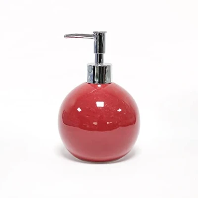 Image of Douceur d&#039;Intérieur SOAP Dispenser, Ceramic, Raspberry, (0) 9.7 x 16 CM