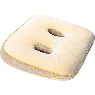 Image of NLAVW Orthopedic Seat Cushion Socket Seat,Memory Foam Sit Bone Relief Cushion,for Hamstrings,Hips,Ischial Tuberosity,Butt,Lower Back