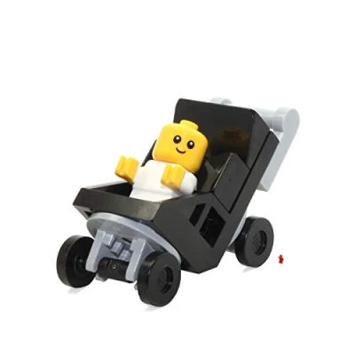 Image of LEGO Town City Fun in the Park Minifigure Baby and Stroller (60134)