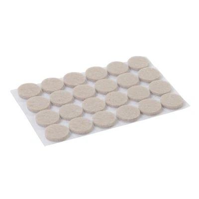 Image of Fixman Self Adhesive Felt Pads Protectors 24pk 20mm Round
