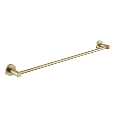Image of Bristan RD BB Round Towel Rail, Brushed Brass