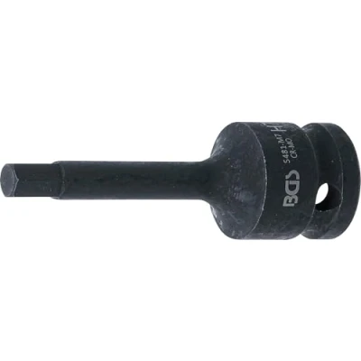 Image of BGS 5481 M7 Impact Bit Socket length 75 mm 12.5 (1/2&quot;) Drive internal Hexagon 7