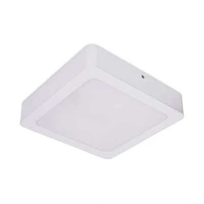 Image of 25cm Square Bathroom Ceiling Light Fitting IP44 24W Integrated LED Recessed White