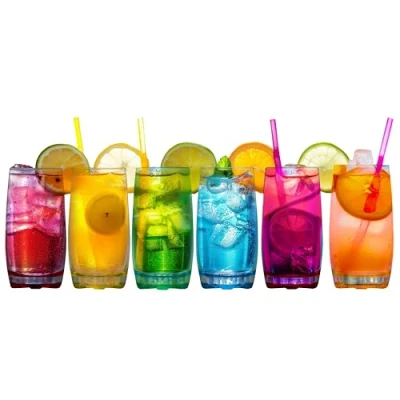 Image of Neo 6X Multicolour 390ml Highball Glasses Tall Hi Ball Glass Water Gin Juice Cocktail Drinking Glassware Tumblers Set