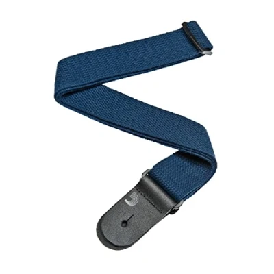 Image of D&#039;Addario Accessories Guitar Strap Electric Strap, Acoustic &amp; Bass Cotton Blue