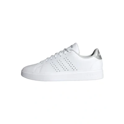 Image of adidas Women&#039;s Advantage 2.0 Shoes, Cloud White/Grey Two/Silver Metallic, 9 UK