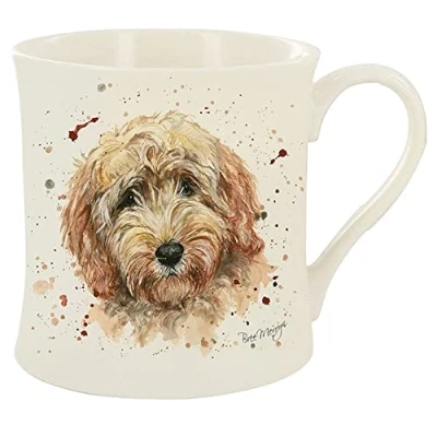 Image of Bree Merryn Fine China Candy Cockapoo Dog Tea/Coffee Boxed Mug 8.5x8cm