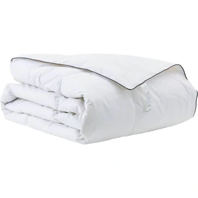 Image of vidaXL Winter Duvet White 135 x 220 cm 105gsm peach polyester