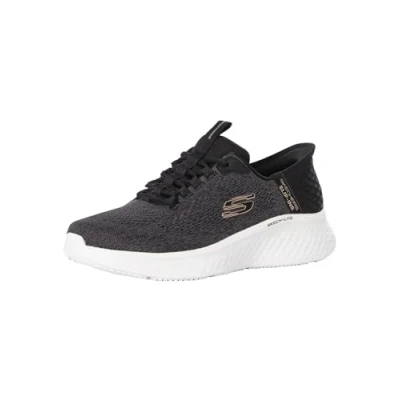 Image of Skechers Men&#039;s Skech lite Pro Trainers, Black Mesh Gray Trim, 12 UK