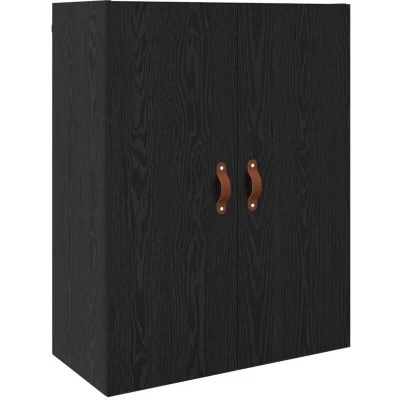 Image of vidaXL Wall Mounted Cabinet Black 69.5 x 34 90 cm Engineered wood