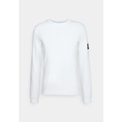 Image of Calvin Klein Jeans Waffle TEE Long sleeved top, Men&#039;s, Size: XXS, Bright white