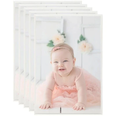 Image of vidaXL Photo Frames Collage 5 pcs for Table Silver 21x29.7 cm MDF