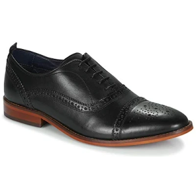 Image of Base London Men&#039;s Cast Smart Shoes, Black, 12 UK