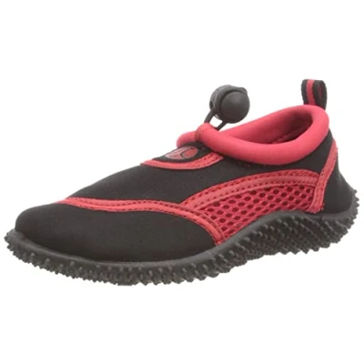 Image of Wet Shoes Kids Infant Size Aqua Beach Surf Water Swim for Boys &amp; Girls (Red Black, Numeric_11)