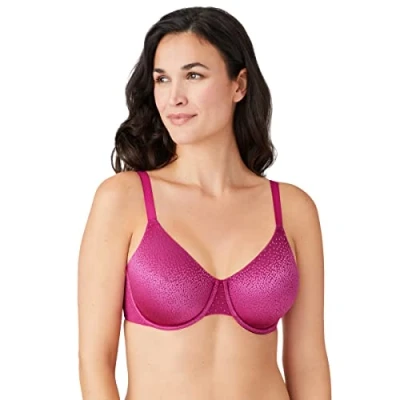Image of Wacoal Women&#039;s Back Appeal Underwire Bra Full Coverage, Opaque, Festival Fuchsia, 34DD