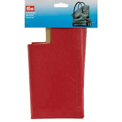 Image of Prym Bag Bottom, Faux Leather, Red, 32 x 12 6 cm