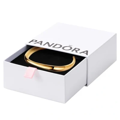 Image of Pandora Essence 14k Gold plated double huggie hoop earrings