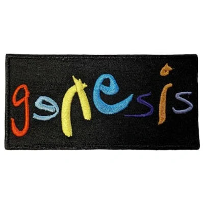 Image of Rock Off officially licensed products Genesis Band Logo Woven Patch One Size