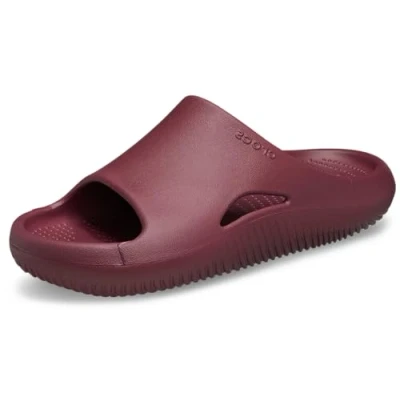 Image of Crocs Unisex Mellow Slide, Red, 4 UK