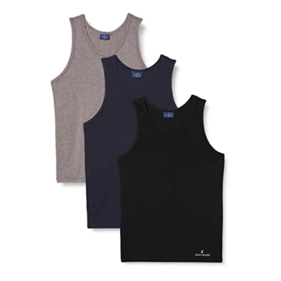 Image of Navigare Men&#039;s 572/S Sports Underwear (Pack of 3), Multicolour (Grigio/ Nero/ Navi), Small