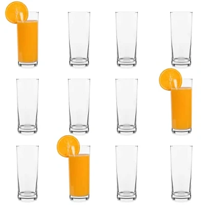 Image of LAV 12x Clear 360ml Liberty Highball Glasses Tall Hi Ball Glass Water Gin Juice Cocktail Drinking Glassware Tumblers Set