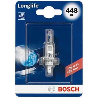 Image of Bosch 448 (H1) Longlife Headlight Bulb 12 V 55 W P14,5s 1