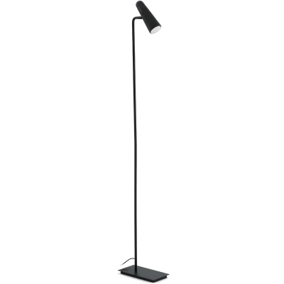 Image of Lao LED 1 Light Adjustable Floor Lamp Black
