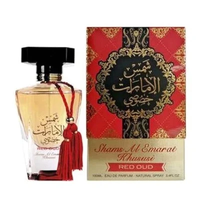 Image of Shams Al Emarat Khususi RED ROSE 100 ML Eau De Parfum Natural Perfume Spray 3.4 oz