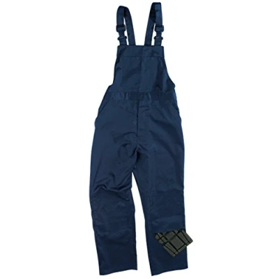 Image of Men&#039;s Work Wear Safety Poly/Cotton Bib &#039;n&#039; Brace Painters Decorators Engineers Coveralls Overalls Dungarees (Waist To Fit 34&quot;, Navy Blue)