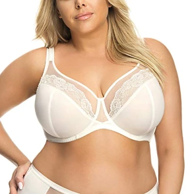 Image of Gorsenia Underwired Lace Maxi Non Padded Bra K441 Luisse, Light Beige,38E