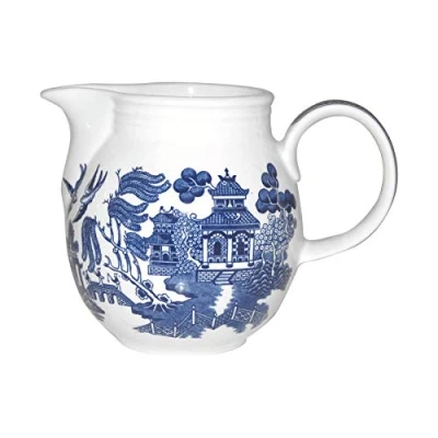Image of Churchill BLU Willow Georgian Milk JUG 850ML OP STK 1, Ceramic, Multi Colour, 18.5 x 10 10.2 cm
