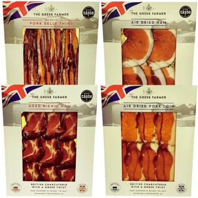 Image of British Letterbox Charcuterie Cured Meat Hamper Birthday Gifts for Men Him Get Well Soon Dad