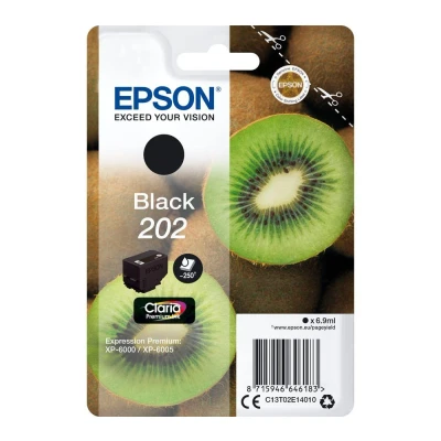 Image of Epson 202XL Black Kiwi High Yield Genuine, Claria Premium Ink Cartridge