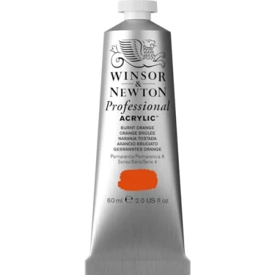 Image of Winsor &amp; Newton 60 ml Professional Acrylic Colour Quinac Burnt Orange