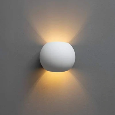 Image of KosiLight Wall Light Modern White Athena 220/230V 50/60Hz Gypsum IP20 Compatible with A
