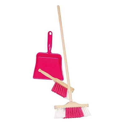 Image of Plastic Dustpan, Handbroom and Broom