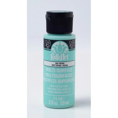 Image of FolkArt Multi Surface Satin Acrylic Paint, Patina, 59 ml (Pack of 1)