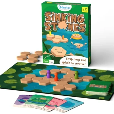 Image of Skillmatics Board Game Sinking Stones, Fun Strategy Game, Gifts &amp; Family Friendly Games for Ages 6 and Up