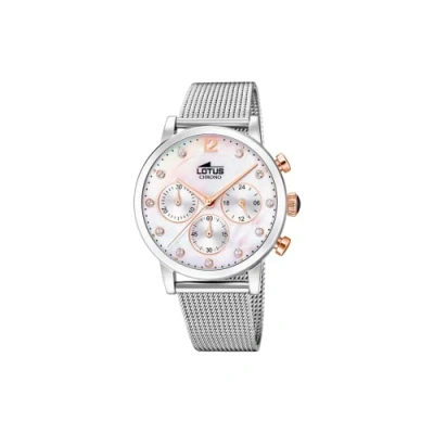 Image of Lotus Womens Chronograph Quartz Watch with Stainless Steel Strap 18676/4